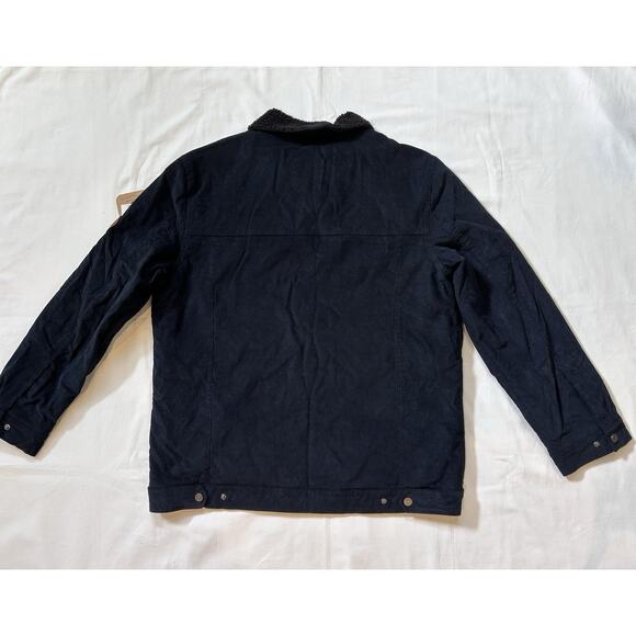 Obermeyer Condor Corduroy Jacket Black Men’s XL Sherpa Fleece Lined Coat Snap - Picture 9 of 16
